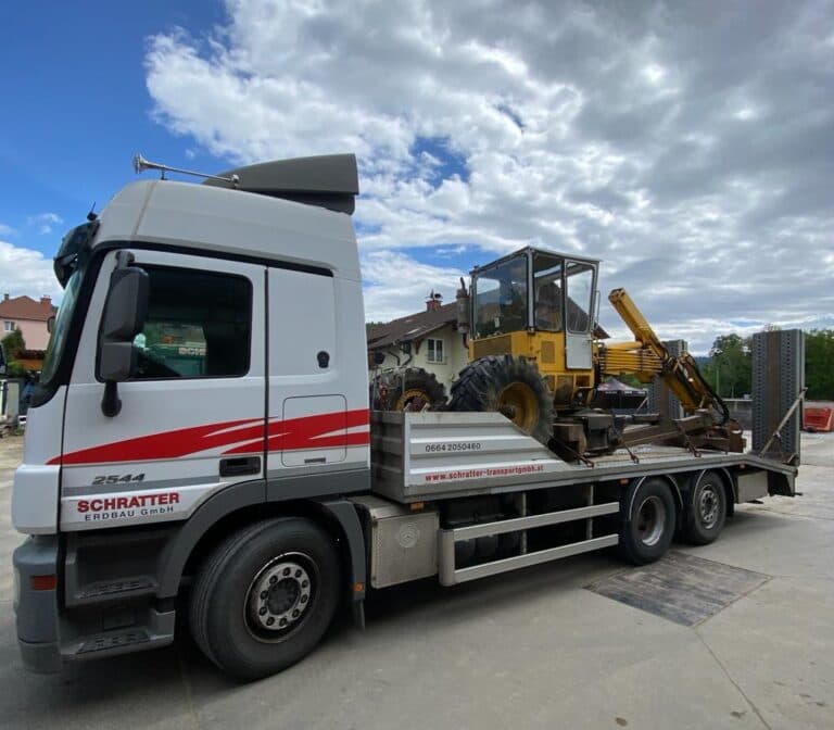 Tieflader-Transporte